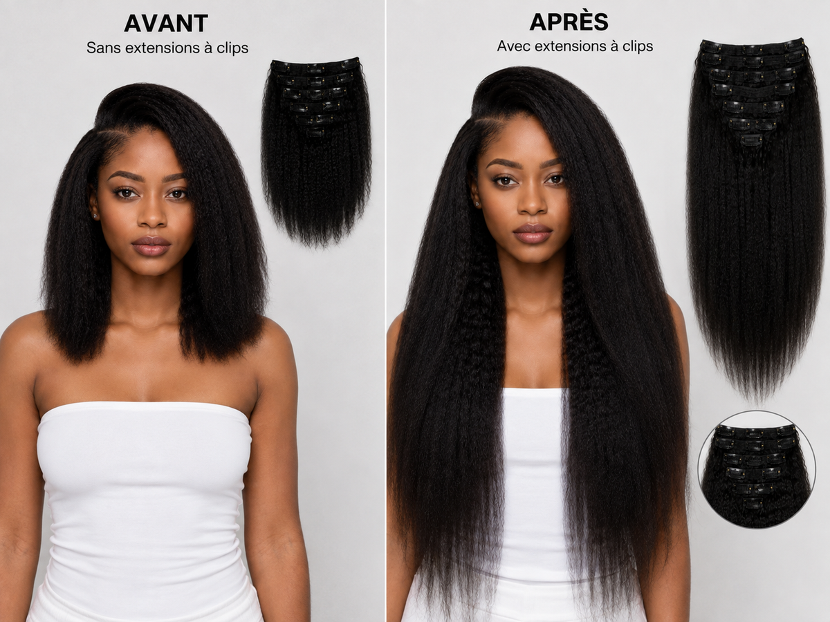 Clips Extensions YAKI Virgin Hair  | UPENZII