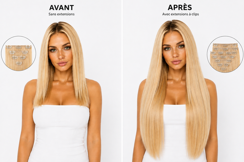 Clips Extensions Lisse Blonde | UPENZII