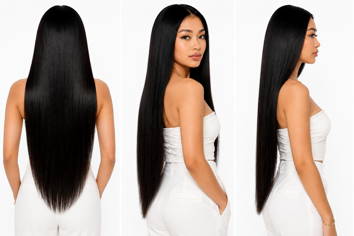 Clips Extensions Virgin Hair Lisse | UPENZII